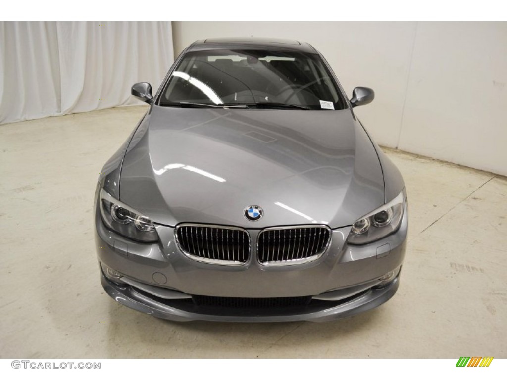 2013 3 Series 328i Coupe - Space Gray Metallic / Black photo #5