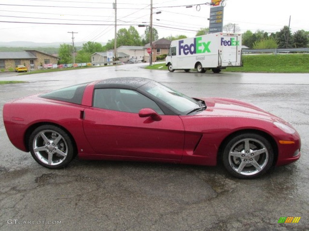 2008 Corvette Coupe - Crystal Red Metallic / Ebony photo #8
