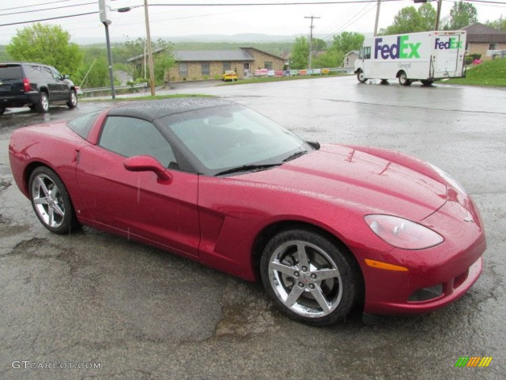 2008 Corvette Coupe - Crystal Red Metallic / Ebony photo #9