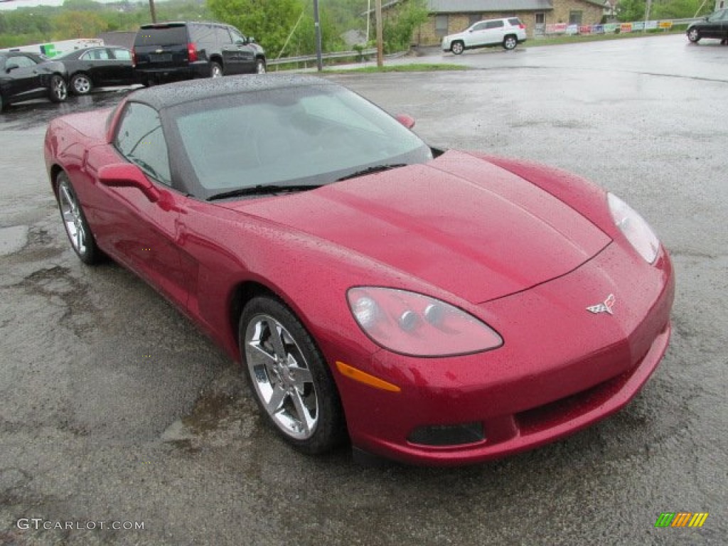 2008 Corvette Coupe - Crystal Red Metallic / Ebony photo #10
