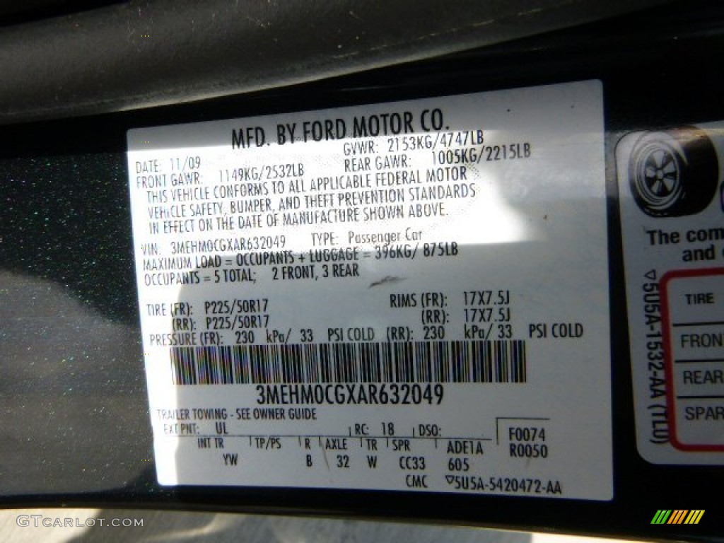 2010 Milan Color Code UL for Atlantis Green Metallic Photo #80796421