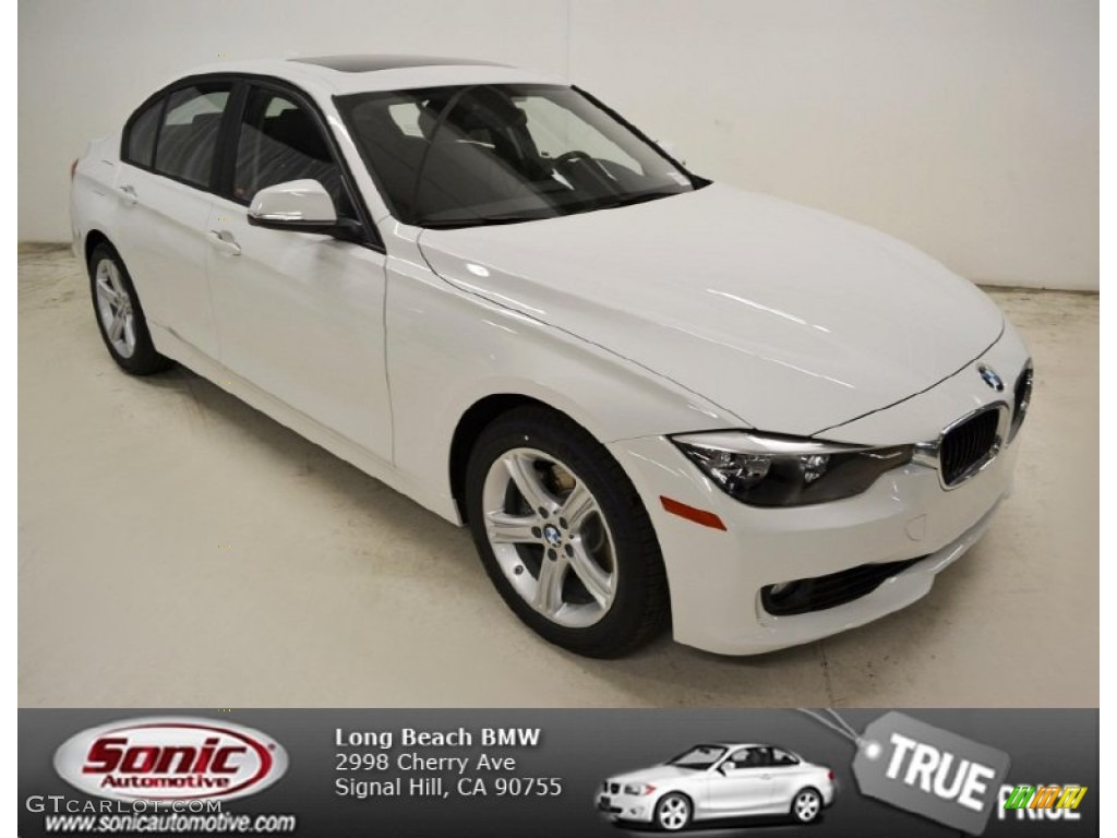 2013 3 Series 328i Sedan - Alpine White / Black photo #1