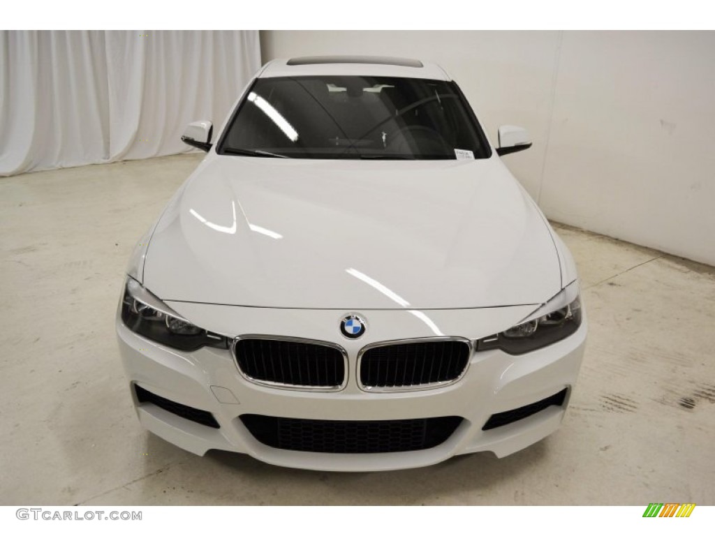 2013 3 Series 328i Sedan - Alpine White / Black photo #4