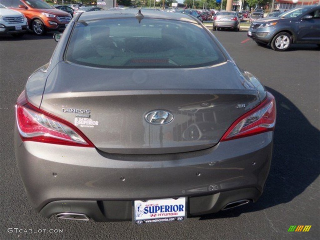 2013 Genesis Coupe 3.8 Grand Touring - Gran Premio Gray / Black Leather photo #8