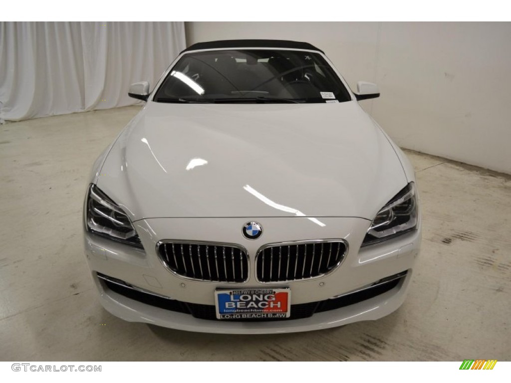 2013 6 Series 640i Convertible - Alpine White / Black photo #4