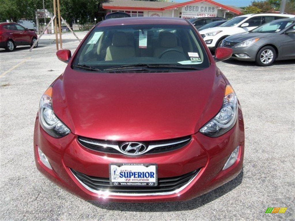 2013 Elantra GLS - Sparkling Ruby / Beige photo #1