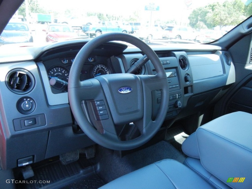 2013 Ford F150 XL Regular Cab Steel Gray Dashboard Photo #80798754