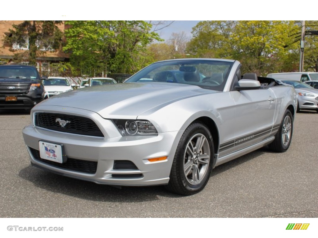 2013 Mustang V6 Premium Convertible - Ingot Silver Metallic / Charcoal Black photo #1