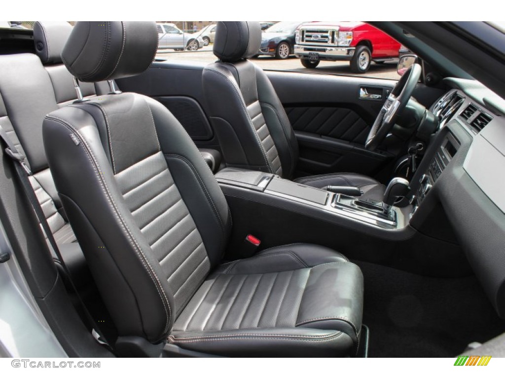 Charcoal Black Interior 2013 Ford Mustang V6 Premium Convertible Photo #80800069