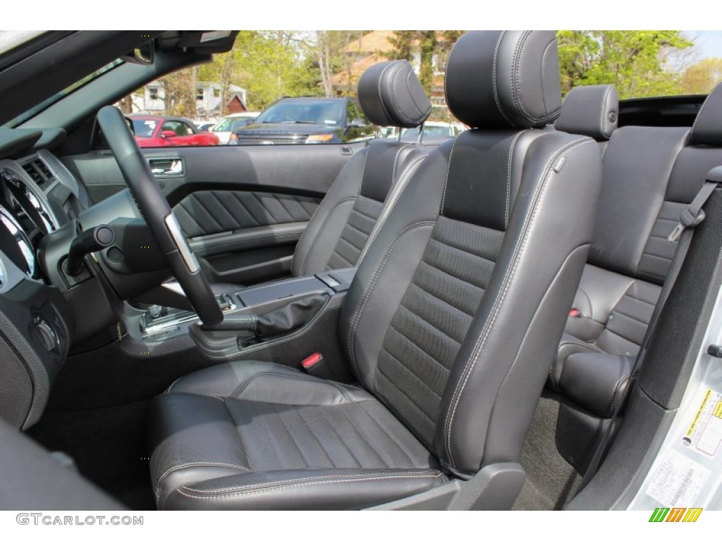 Charcoal Black Interior 2013 Ford Mustang V6 Premium Convertible Photo #80800113
