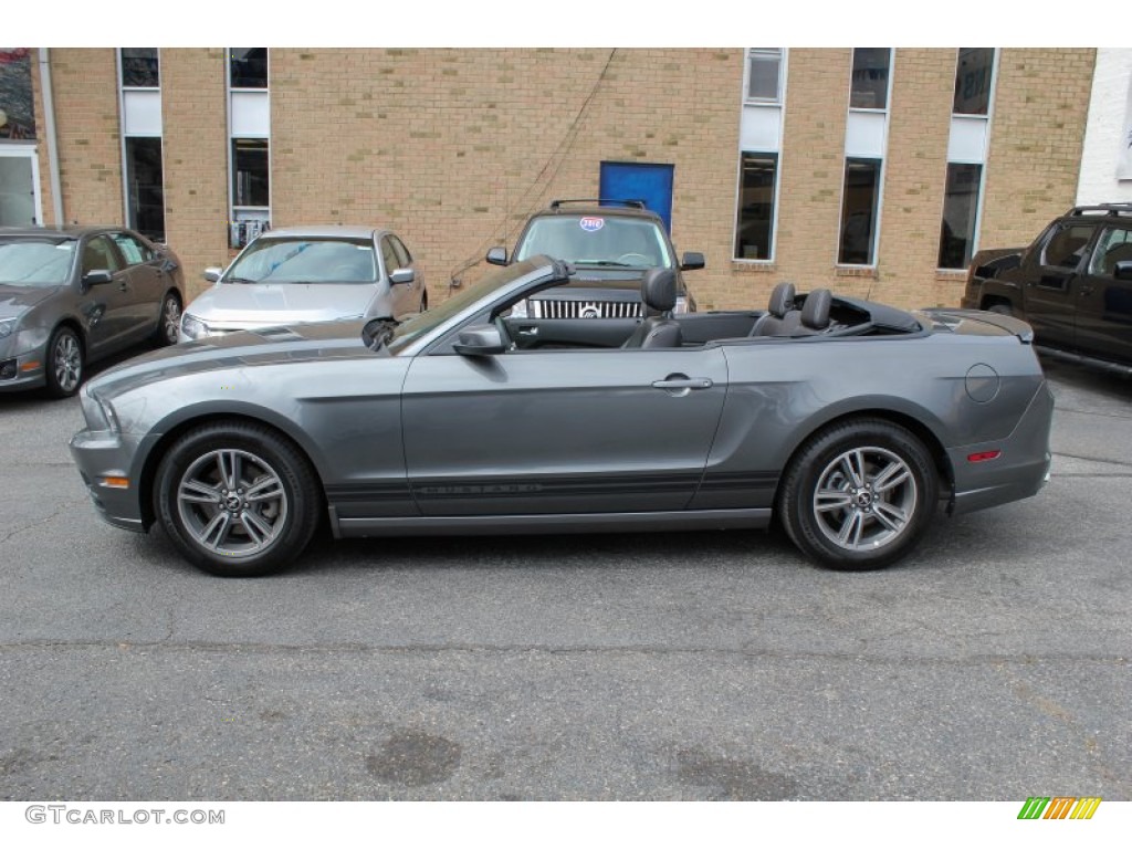 2013 Mustang V6 Premium Convertible - Sterling Gray Metallic / Charcoal Black photo #3
