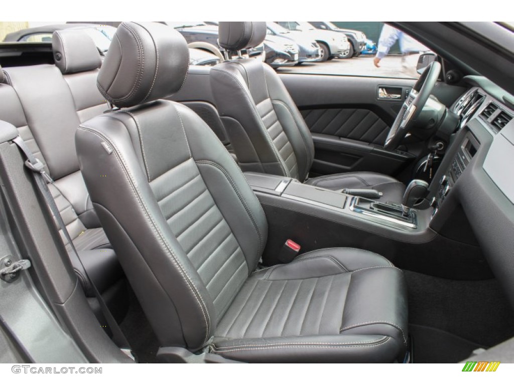 Charcoal Black Interior 2013 Ford Mustang V6 Premium Convertible Photo #80800518