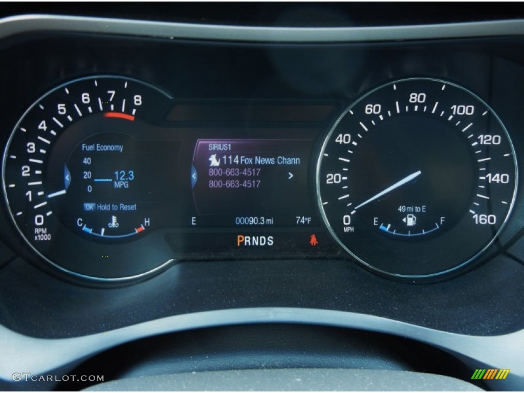 2013 Lincoln MKZ 2.0L EcoBoost FWD Gauges Photo #80800531