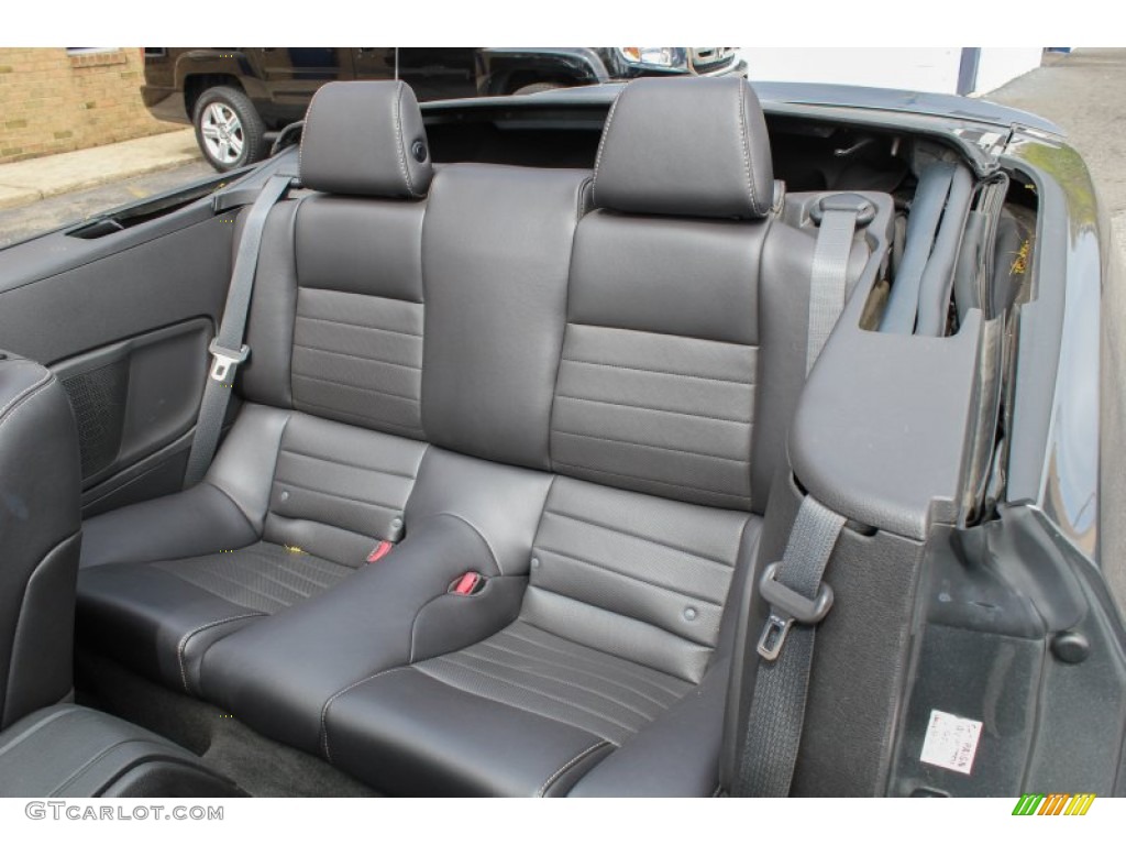 Charcoal Black Interior 2013 Ford Mustang V6 Premium Convertible Photo #80800585
