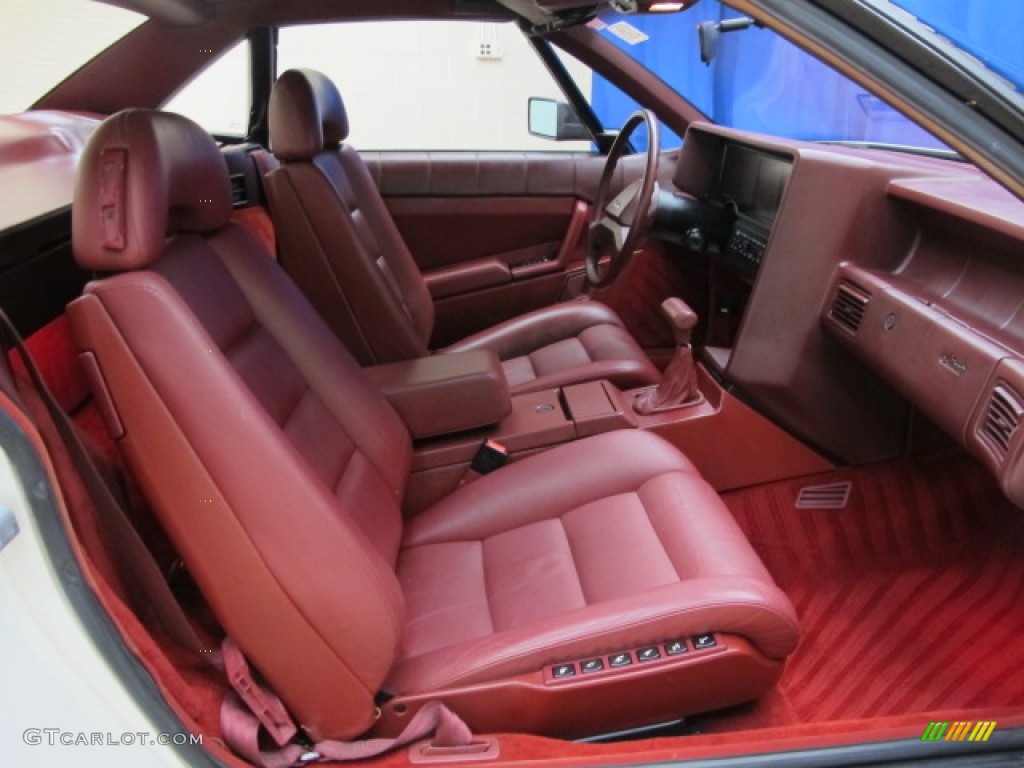 1989 Cadillac Allante Convertible Interior Color Photos