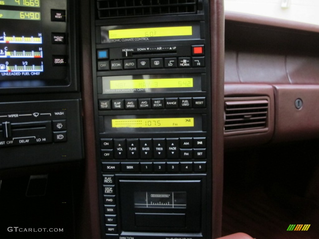 1989 Cadillac Allante Convertible Controls Photo #80800711