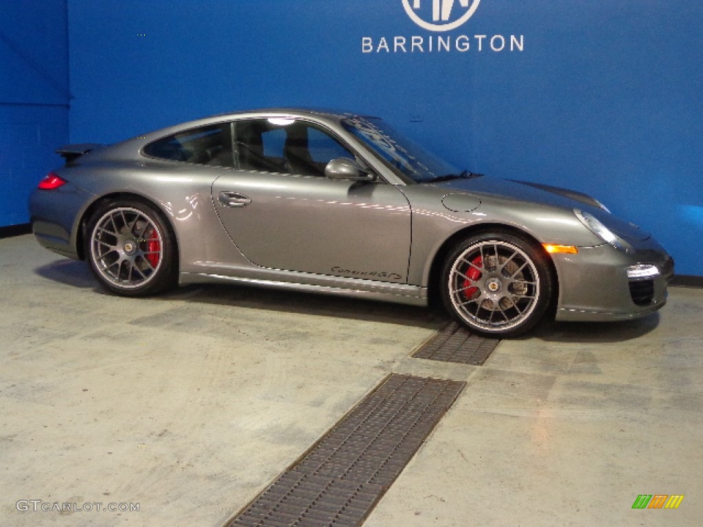 2012 911 Carrera 4 GTS Coupe - Meteor Grey Metallic / Black Leather w/Alcantara photo #9