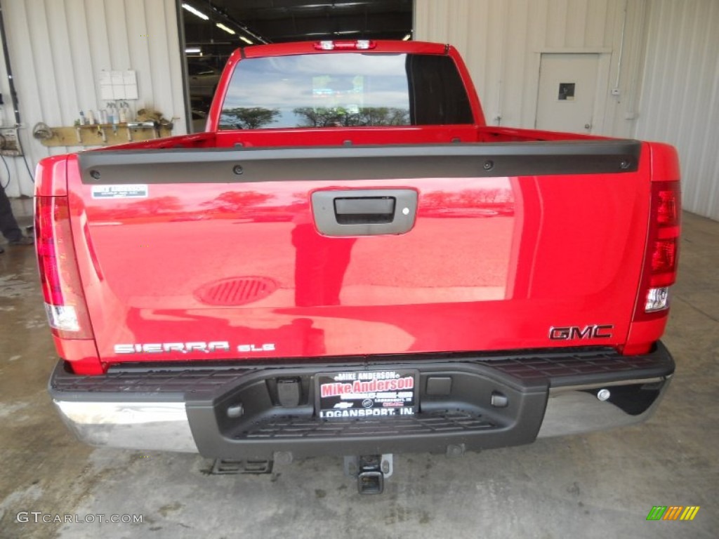 2013 Sierra 1500 SLE Extended Cab 4x4 - Fire Red / Ebony photo #3