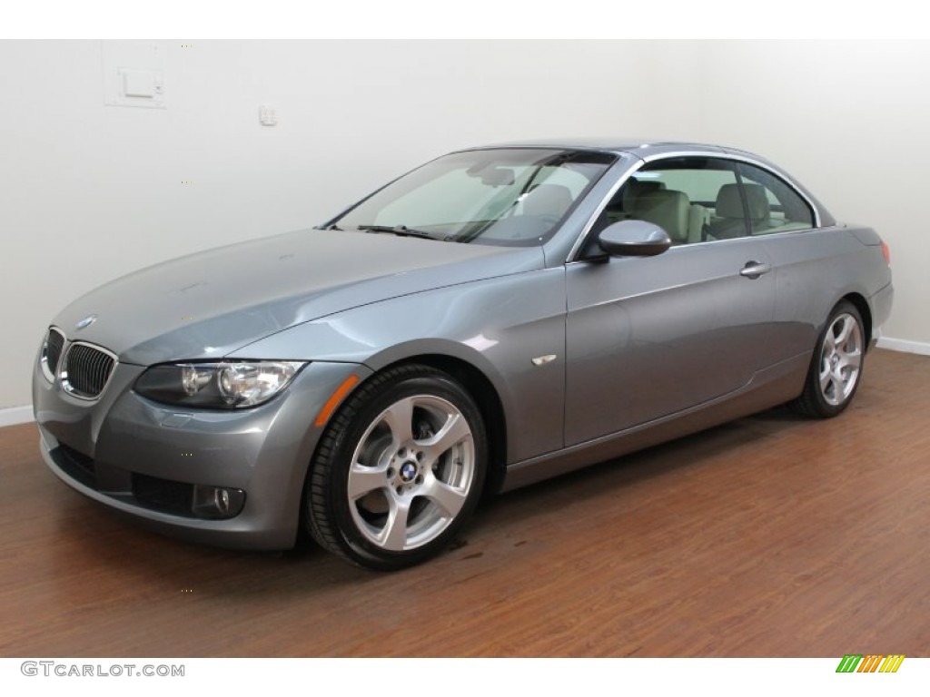 2009 3 Series 328i Convertible - Space Grey Metallic / Cream Beige Dakota Leather photo #2