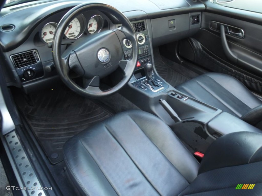 Charcoal Interior 2000 Mercedes-Benz SLK 230 Kompressor Roadster Photo #80804455