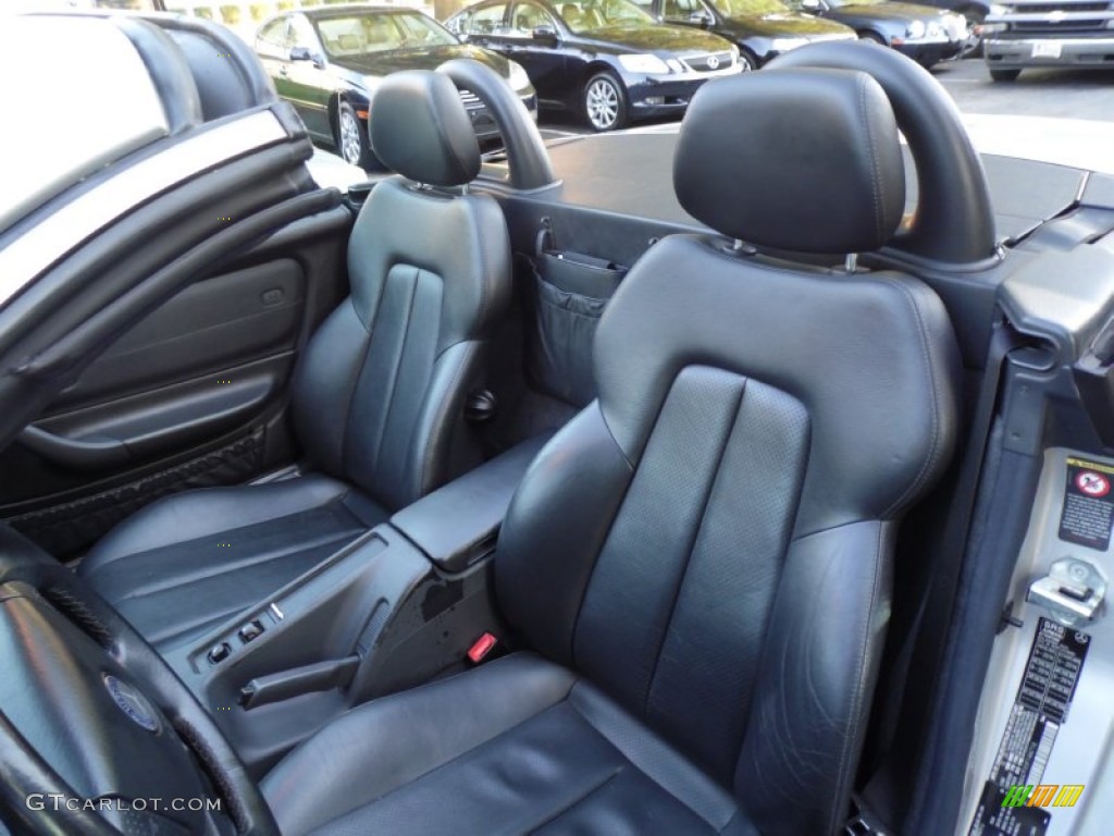 Charcoal Interior 2000 Mercedes-Benz SLK 230 Kompressor Roadster Photo #80804503