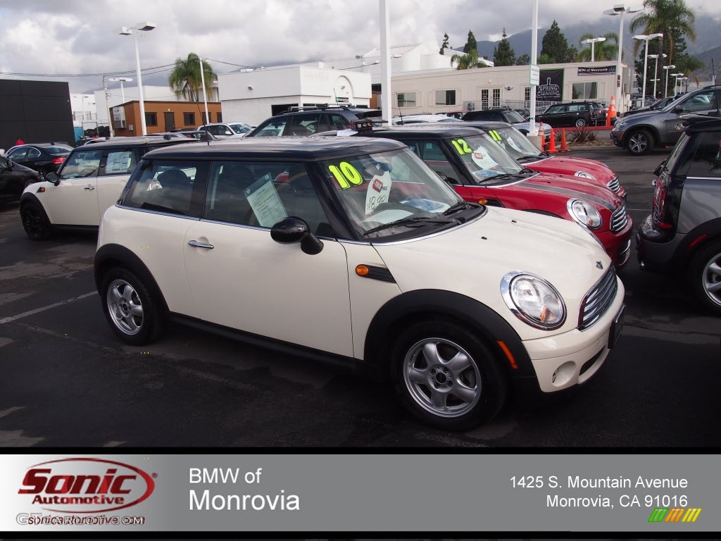 2010 Cooper Hardtop - Pepper White / Grey/Carbon Black photo #1