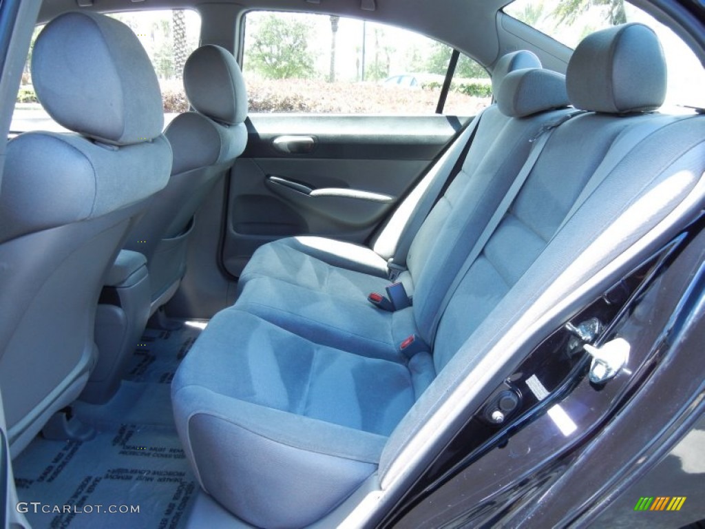 2007 Honda Civic LX Sedan Rear Seat Photo #80805039