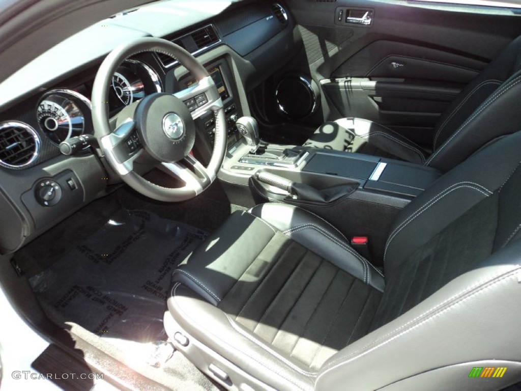 California Special Charcoal Black/Miko-suede Inserts Interior 2013 Ford Mustang GT/CS California Special Coupe Photo #80805214