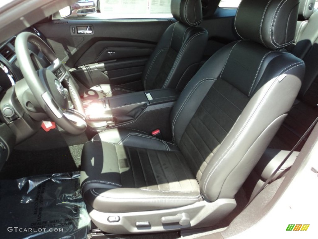 California Special Charcoal Black/Miko-suede Inserts Interior 2013 Ford Mustang GT/CS California Special Coupe Photo #80805238