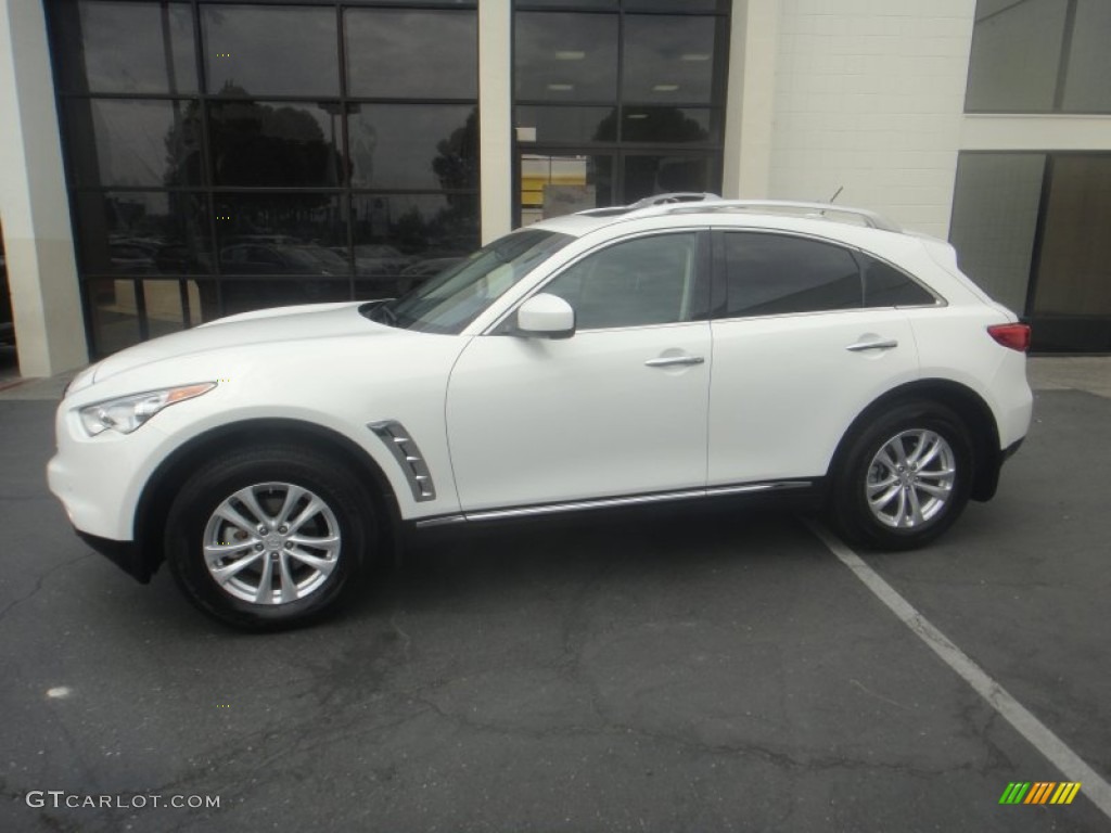 Moonlight White 2013 Infiniti FX 37 AWD Exterior Photo #80805641