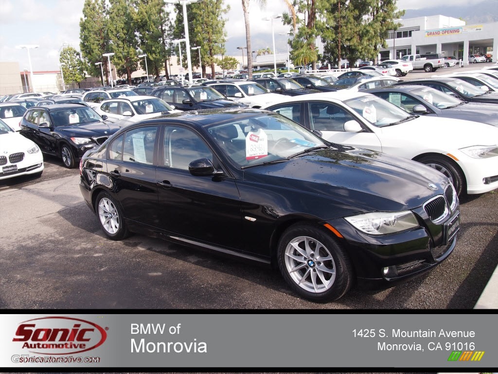 2010 3 Series 328i Sedan - Jet Black / Black photo #1