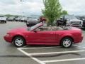 2001 Performance Red Ford Mustang V6 Convertible  photo #11