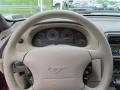 2001 Ford Mustang Medium Parchment Interior Steering Wheel Photo