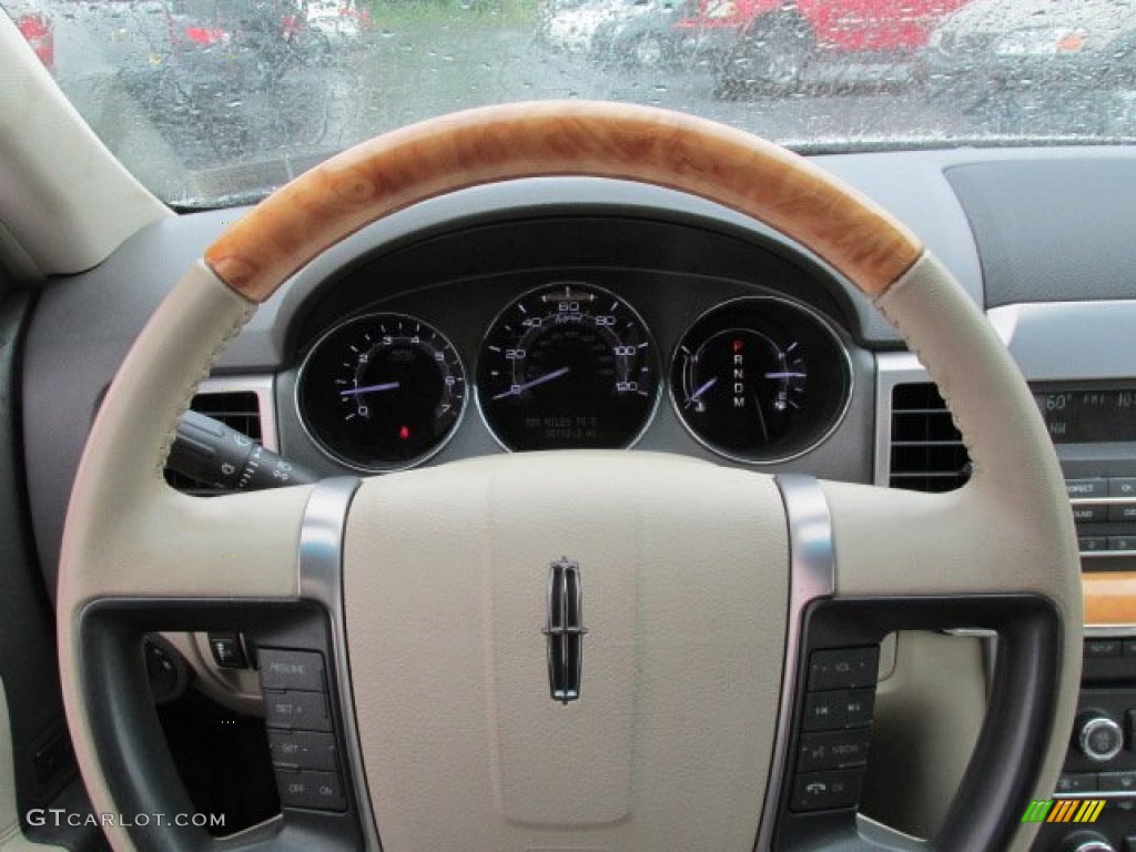 2010 Lincoln MKZ AWD Light Camel Steering Wheel Photo #80806473
