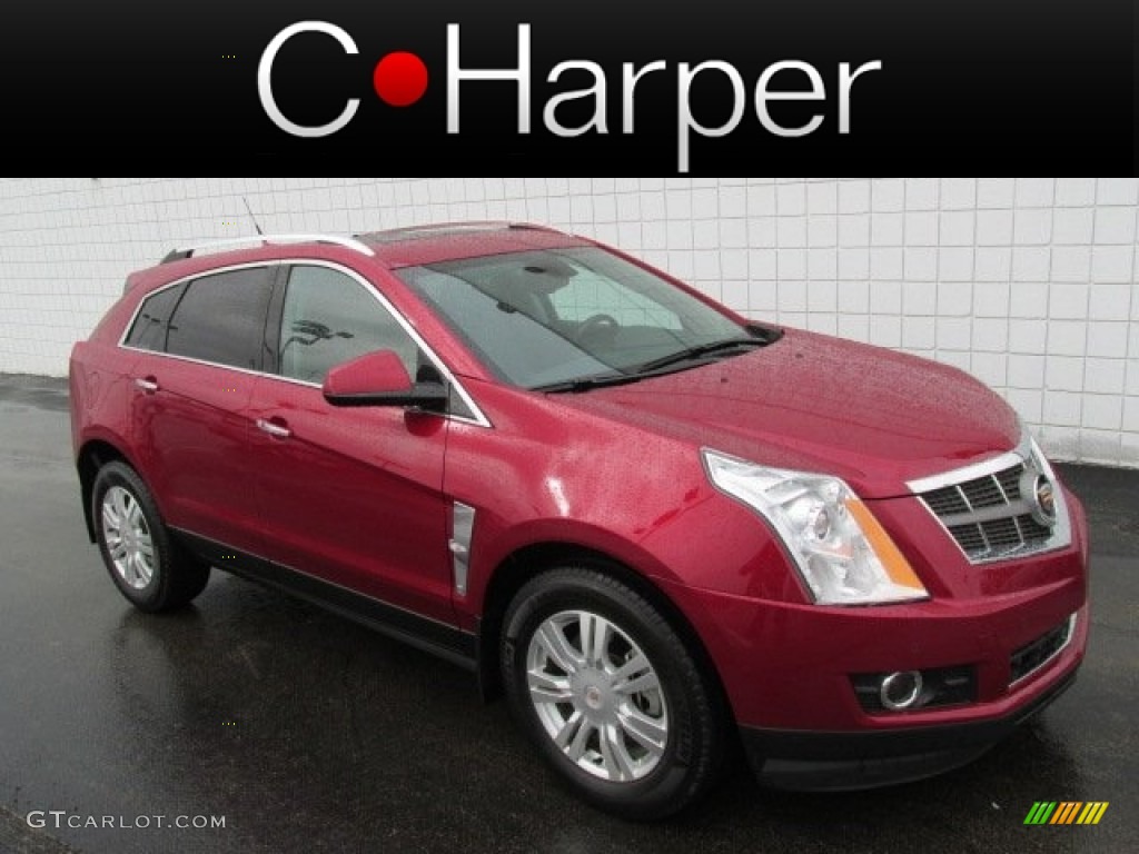 2012 SRX Luxury AWD - Crystal Red Tintcoat / Ebony/Ebony photo #1