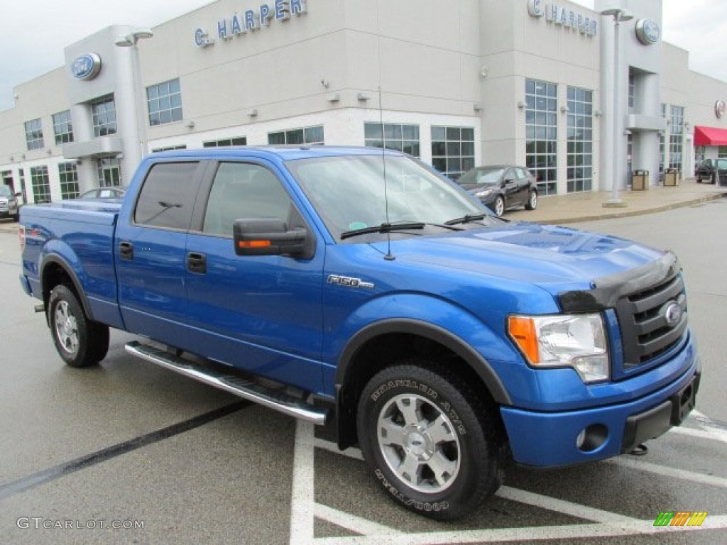 2010 F150 FX4 SuperCrew 4x4 - Blue Flame Metallic / Black photo #2