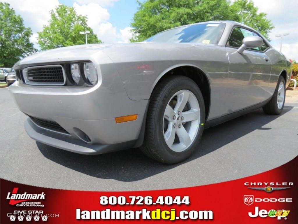 2013 Challenger SXT - Billet Silver Metallic / Dark Slate Gray photo #1