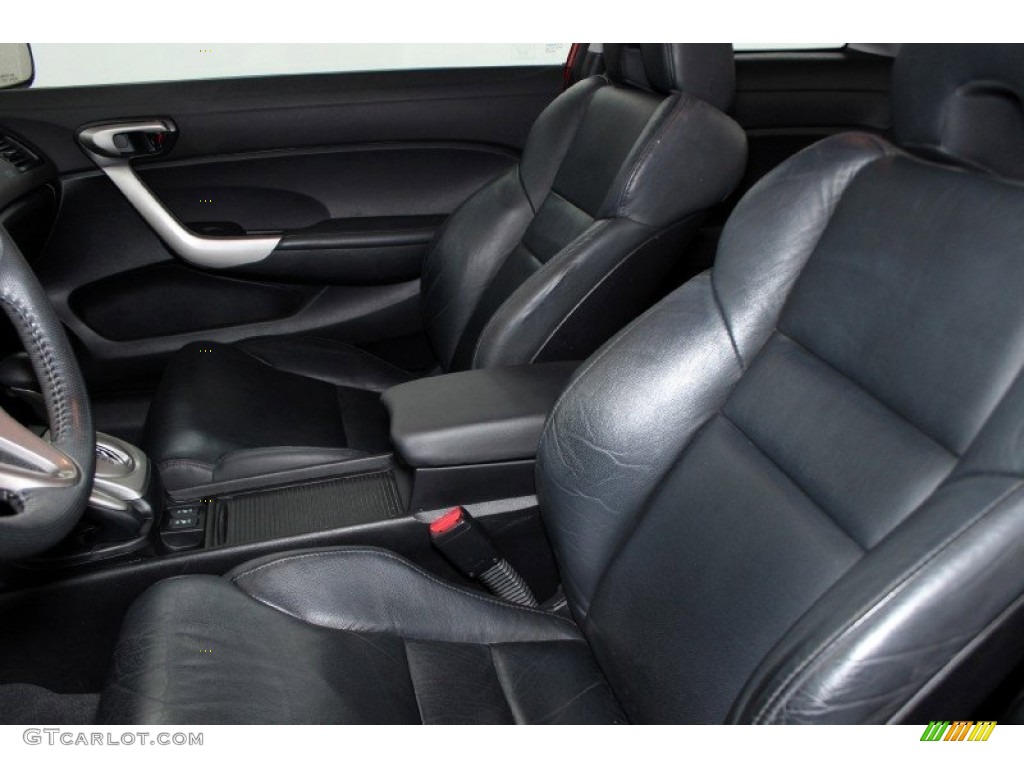 2008 Civic EX-L Coupe - Rallye Red / Black photo #5