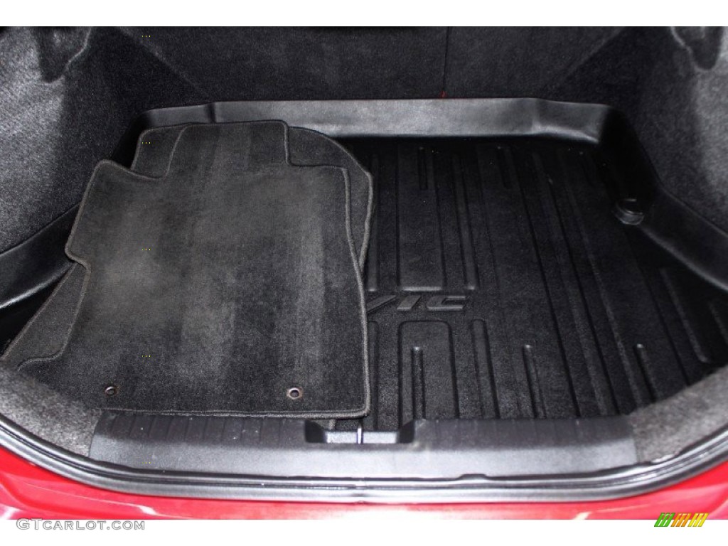 2008 Civic EX-L Coupe - Rallye Red / Black photo #6