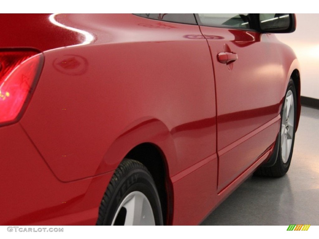 2008 Civic EX-L Coupe - Rallye Red / Black photo #14