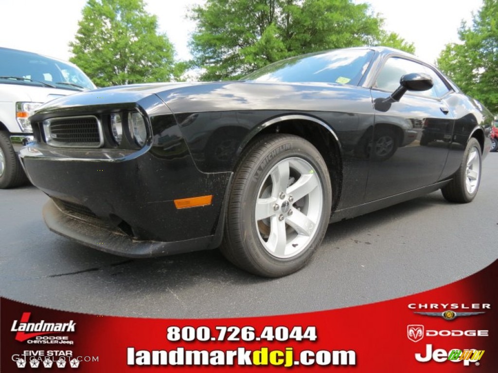 2013 Challenger SXT - Pitch Black / Dark Slate Gray photo #1