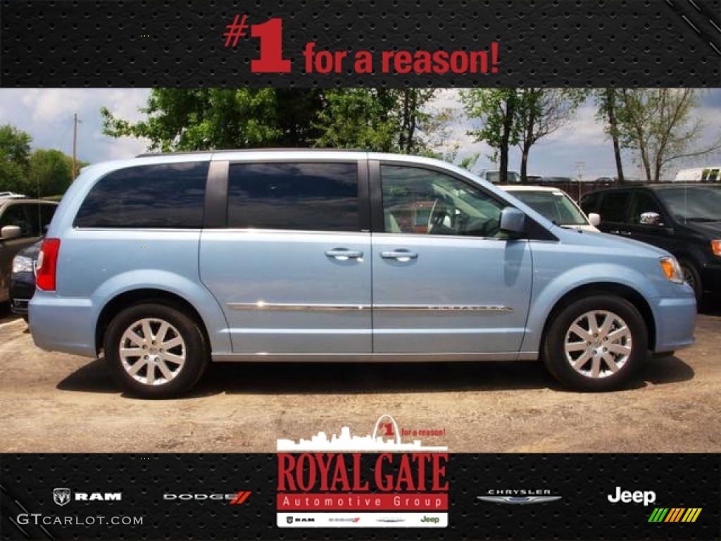 2013 Town & Country Touring - Crystal Blue Pearl / Black/Light Graystone photo #1