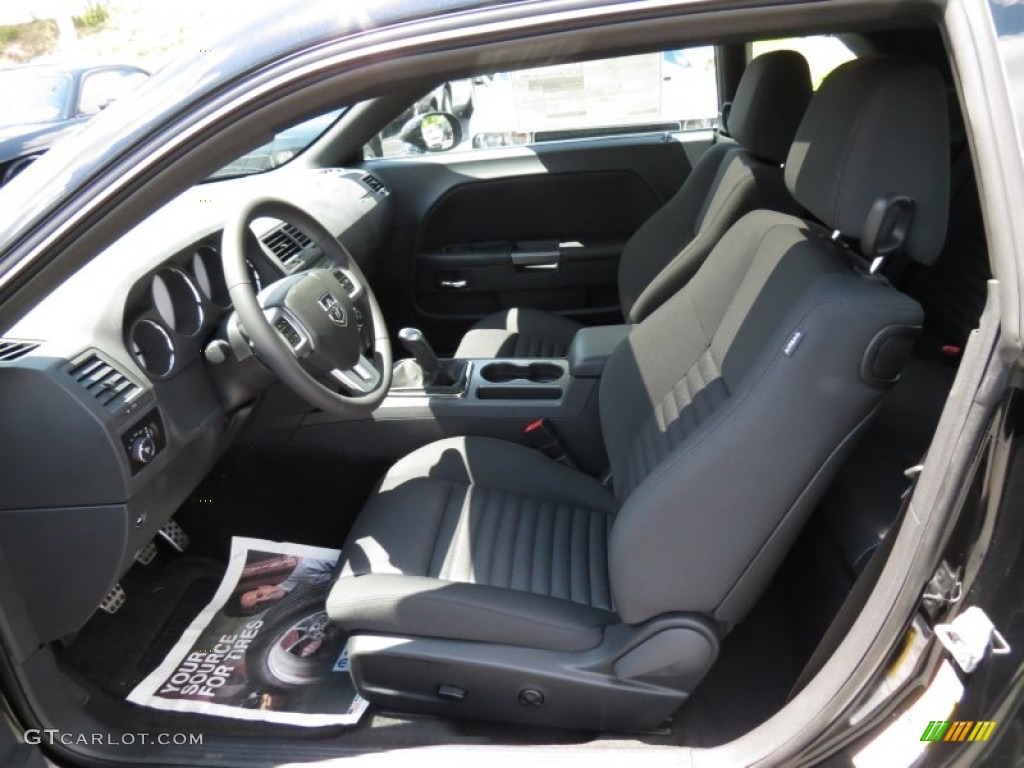 2013 Challenger R/T Blacktop - Pitch Black / Dark Slate Gray photo #7