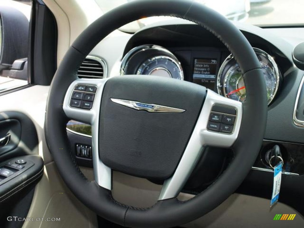 2013 Town & Country Touring - Crystal Blue Pearl / Black/Light Graystone photo #6