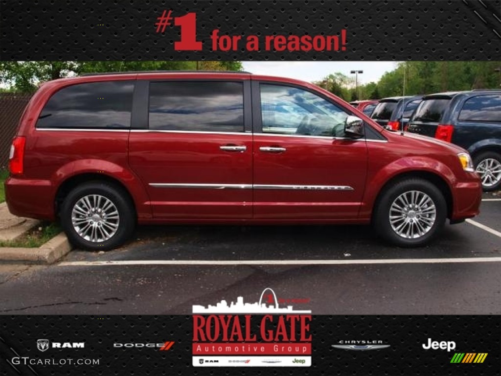 2013 Town & Country Touring - L - Deep Cherry Red Crystal Pearl / Dark Frost Beige/Medium Frost Beige photo #1