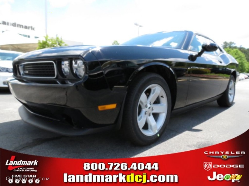2013 Challenger SXT - Pitch Black / Dark Slate Gray photo #1