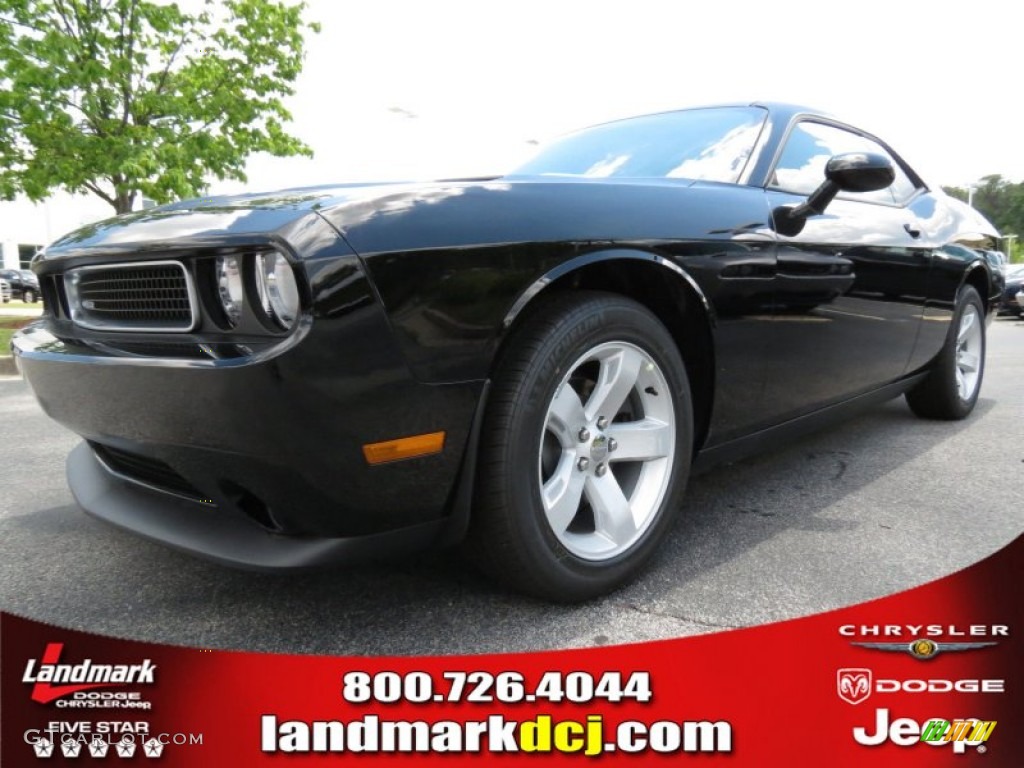 2013 Challenger SXT - Pitch Black / Dark Slate Gray photo #1