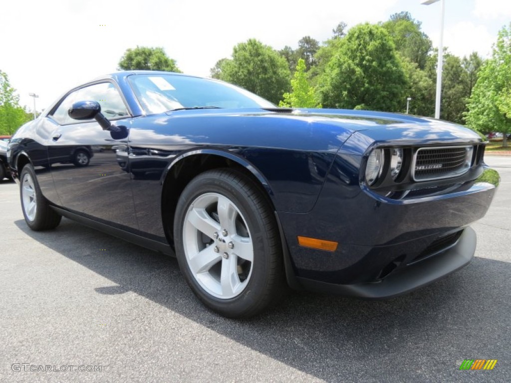 2013 Challenger SXT - Jazz Blue Pearl / Dark Slate Gray photo #4