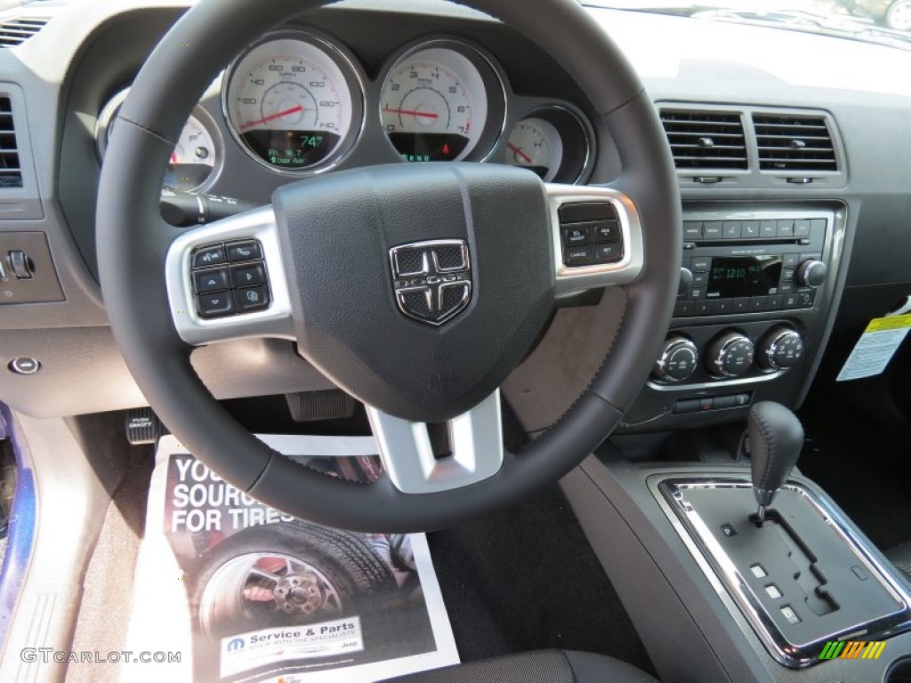 2013 Challenger SXT - Jazz Blue Pearl / Dark Slate Gray photo #7