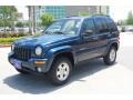 2002 Patriot Blue Pearlcoat Jeep Liberty Limited  photo #2